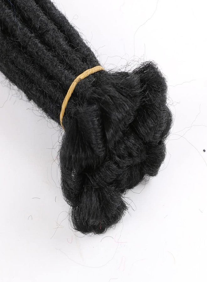 Kopida 12 in Dreadlock Crochet Hair Extensions 30 Strands Handmade Soft Black Dreads Extensions for Men Women Kids Dreadlock Extensions Can be Curly and Dyed - Image 4